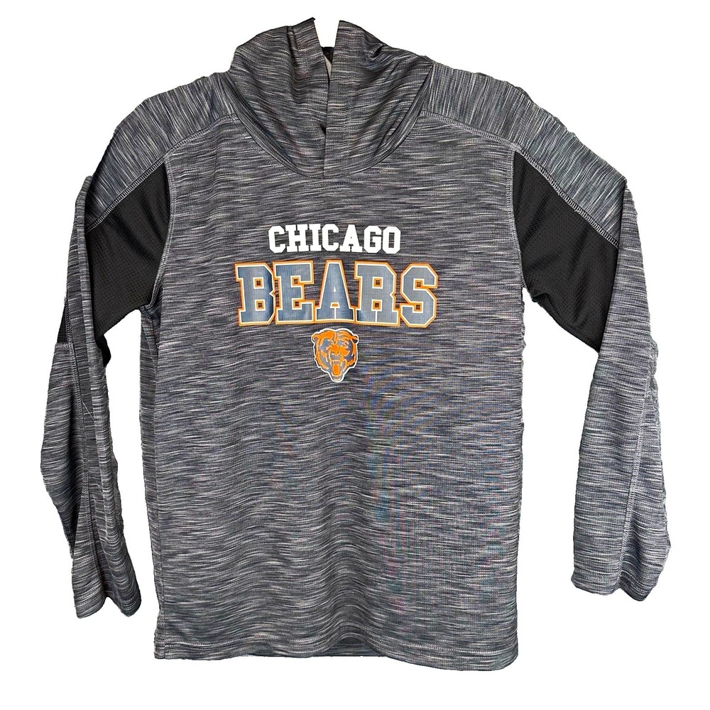 NFL Team Apparel Chicago Bears Youth XL (16/18) Gray Hoodie NFL Football